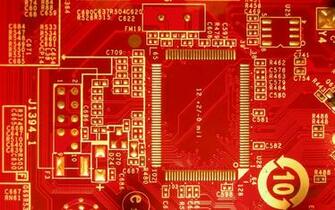 Numbers Letters Symbols Circuit Board Red Tech Wallpaper Background