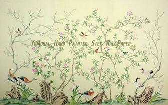 Hand Painted Chinese Style Silk Wall Mural Yrs Jpg