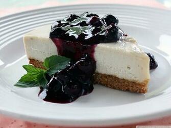Cheese Cake With Blueberry Sauce 4k HD Desktop Wallpaper For