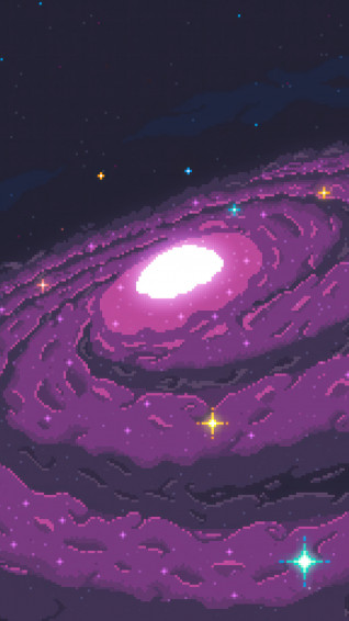 Galaxy Space Pixel Art 4k Wallpaper iPhone HD Phone 7620i