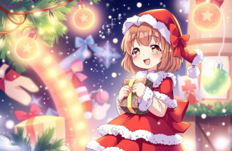 Gacha Christmas Girl Wallpaper