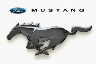 Ford Mustang Logo Vector Outline