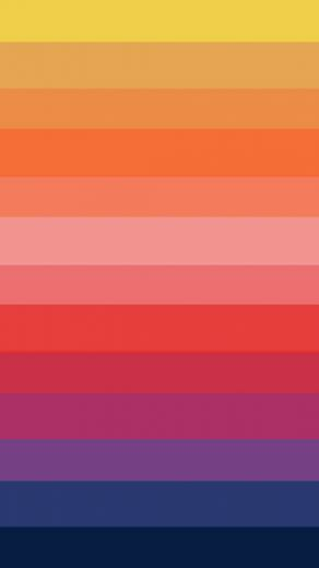 Horizontal Rainbow Stripes Wallpaper iPhone