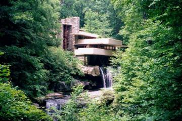Architecture Frank Lloyd Wright Fallingwater Exterior Wallpaper