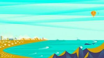 Minimalistic Google Now Beach Wallpaper