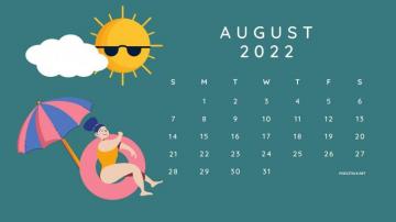 August Calendar Background HD Net