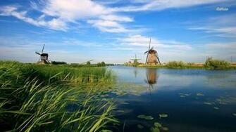Windmills In The Netherlands Wallpaper World