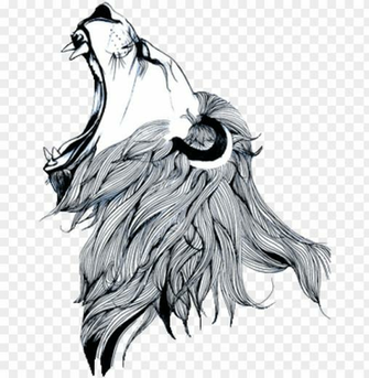 Clip Black And White Library Gargoyles Drawing Lion Simple