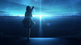 Anime Girls Alone Wallpaper