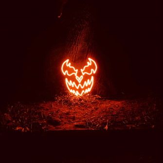 Neon Halloween Wallpaper