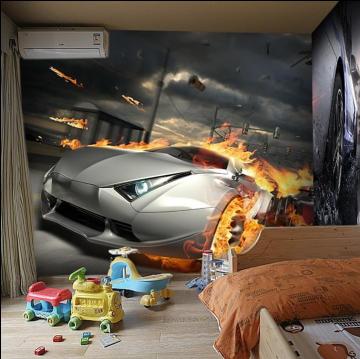 3d Wallpaper Custom Sport Car Murals Photo