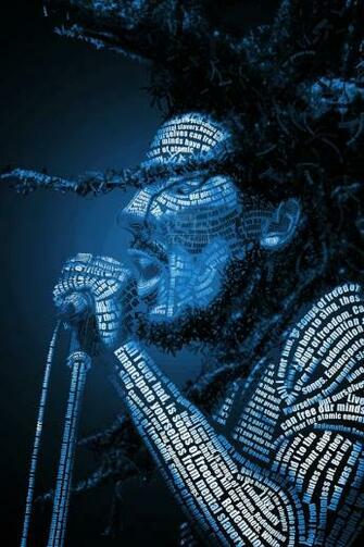 Bob Marley Typography Wallpaper iPhone