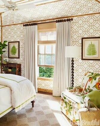 Wallpaper By Hinson From Brunschwig Fils Sconces Alexa Hampton For