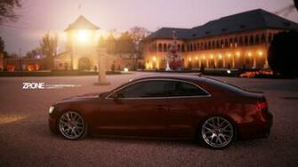 Audi A5 With Zp1 Hyper Silver Wheels Wallpaper HD