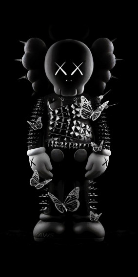 Kaws Black Wallpaper 4k Figure