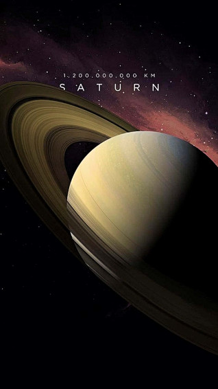 The Majestic Rings Of Saturn Wallpaper