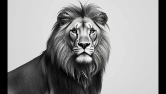 Lion Wallpaper Black And White