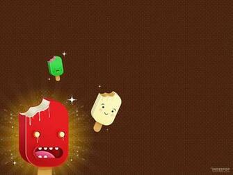 Full HD Wallpaper Cartoons Brown Ice Creams