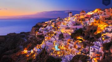 Santorini Wallpaper On