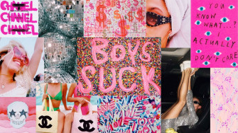 Girl Things Pink Preppy Wallpaper