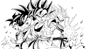 Dragon Ball Z Black And White Wallpaper