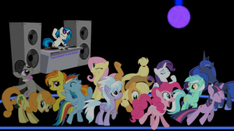 Wallpaper Dance Floor Ponies Magic