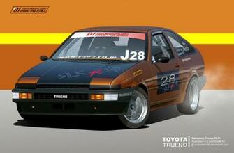 Ae86 Trueno Drift Wallpaper Vector By