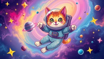 Space Cat Wallpaper