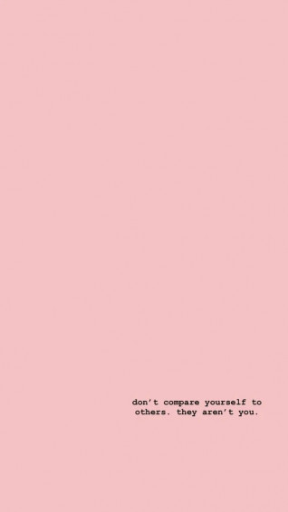Minimalist Cute Quote Pink Background Wallpaper