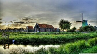 Village Outskirts HDr Wallpaper