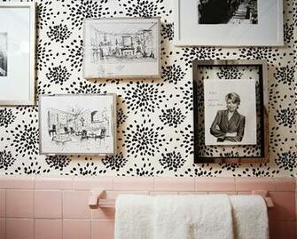 Bathroom Traditional Sketches By Albert Hadley And A Signed Portrait