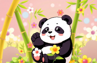 Cute Anime Panda Wallpaper