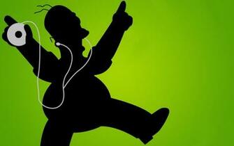 Green Ipod Wallpaper Funny Homer Simpson