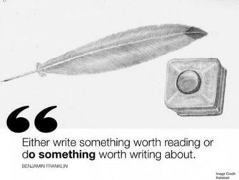 Wallpaper With Quotes About Life Either Write Something Worth Reading