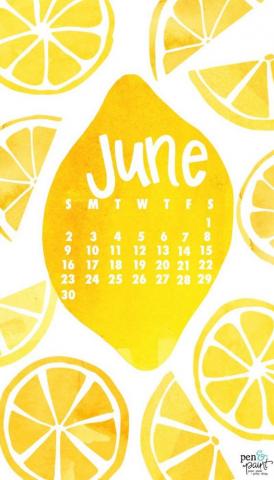 June Wallpaper Background Bullet Journal Themes