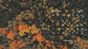 October Wallpaper Calendars Desktop Mobile