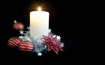 Christmas Candle Wallpaper
