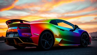 Rainbow Lamborghini Wallpaper