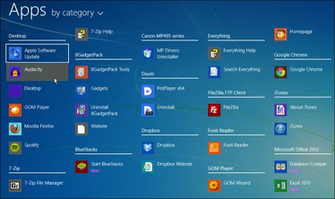 Desktop Apps To Be Listed First And Keep Your Background