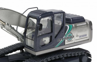 Kobelco Sk200h Hybrid Excavator Silver Motorart Scale