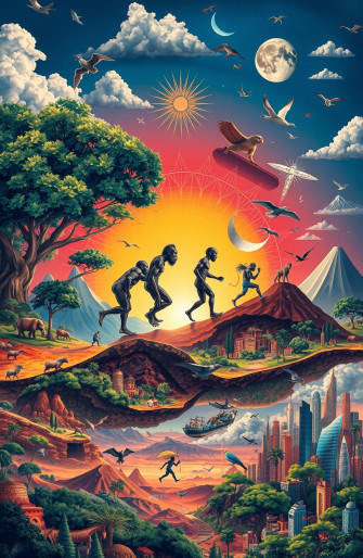 Human Evolution Wallpaper