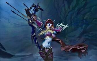 Lady Sylvanas Windrunner Computer Wallpaper Desktop Background