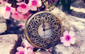 Wallpaper Flowers Time Watch Spring Dial