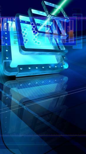 Wallpaper Hi Tech Radiation Light Blue Sony