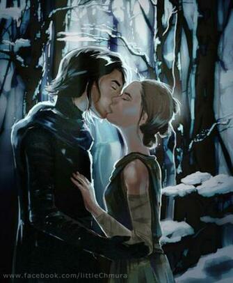 Star Wars Kylo Ren And Rey Ii By Littlechmura