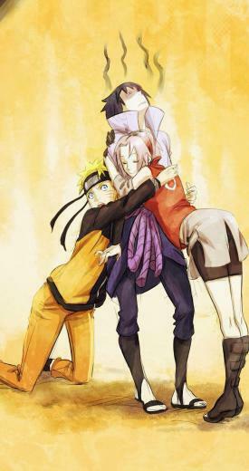 Team Naruto Sasuke Sakura Anime Wallpaper