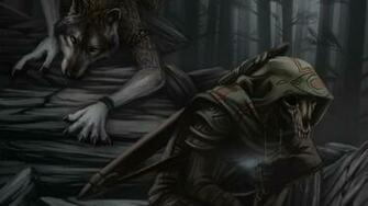Werewolf And Grim Reaper Wallpaper