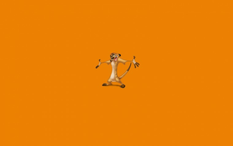 Timon And Pumba Orange Desktop Background Wallpaper
