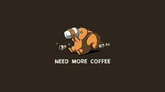 Funny Coffee Squirrels Wallpaper