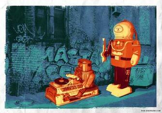 Retro Science Fiction Wallpaper Robots Sci Fi